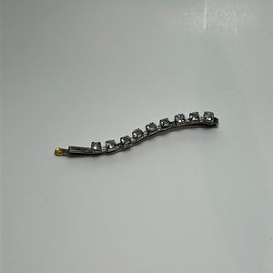 VINTAGE Curved Rhinestone Bobby Pin